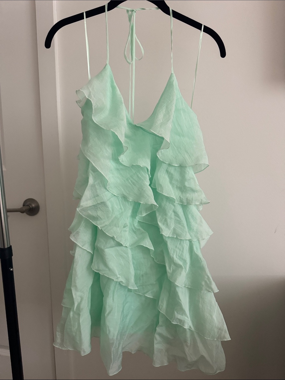 Zara Mint Ruffle Sundress